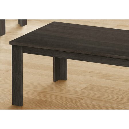 Monarch Specialties Table Set, 3pcs Set, Coffee, End, Side, Accent, Living Room, Brown Laminate, Transitional I 7863P